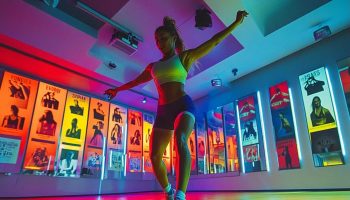 Danse Fitness Dans Ambiance Colorée